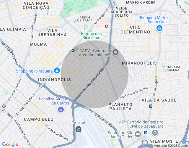 Imóvel no mapa