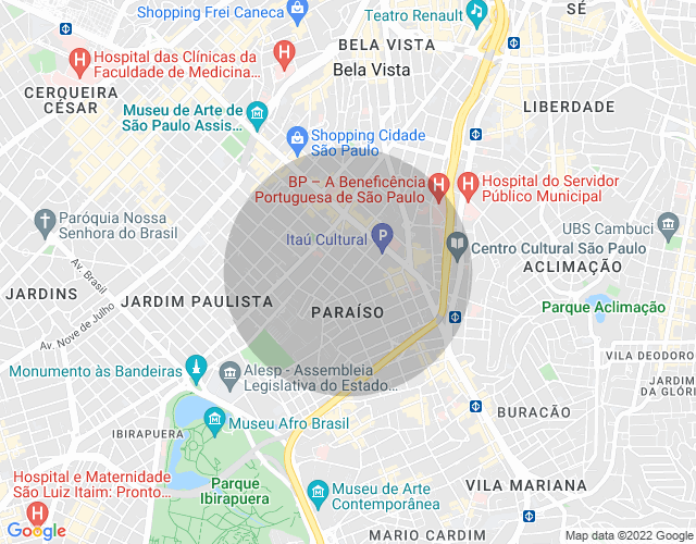 Imóvel no mapa