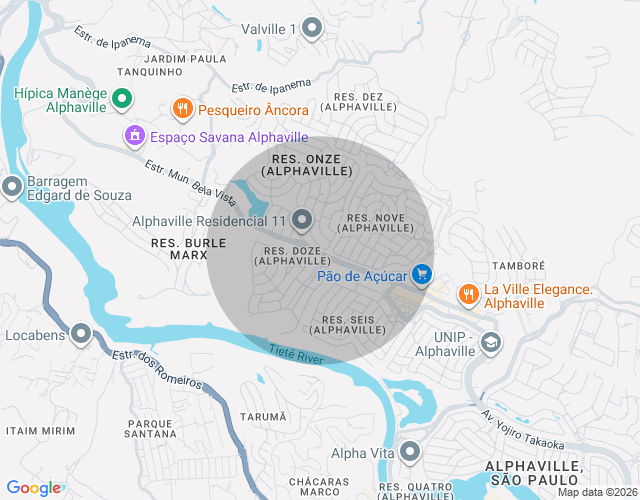 Imóvel no mapa
