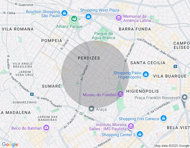 Imóvel no mapa