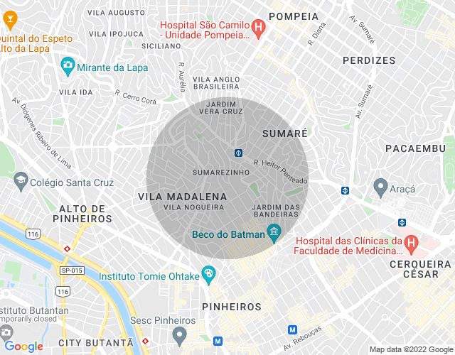 Imóvel no mapa