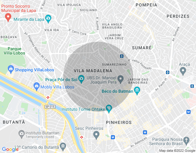 Imóvel no mapa