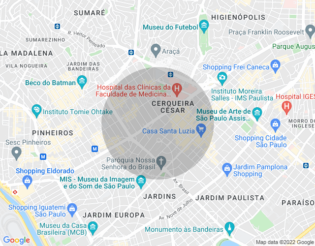 Imóvel no mapa