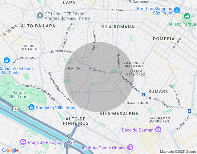 Imóvel no mapa
