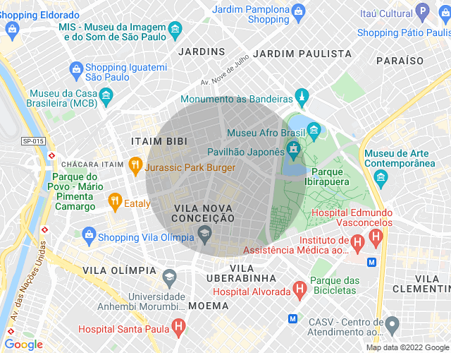 Imóvel no mapa