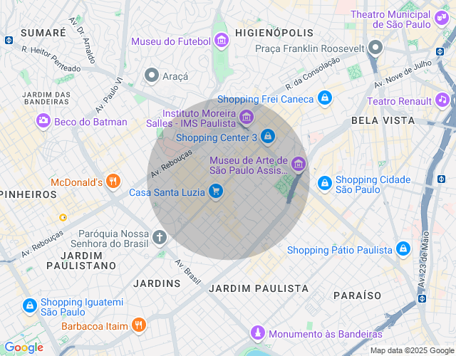 Imóvel no mapa