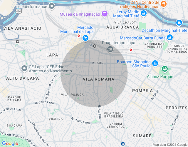 Imóvel no mapa