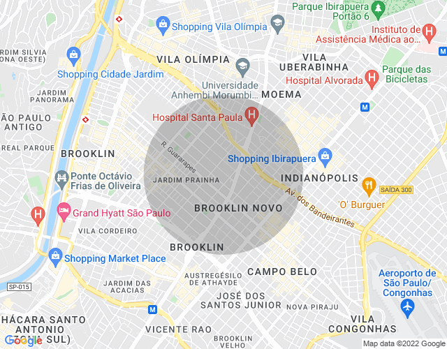 Imóvel no mapa