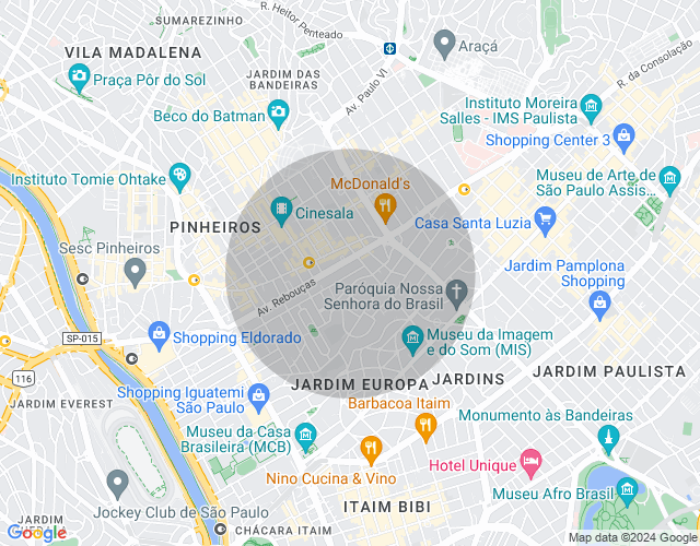 Imóvel no mapa