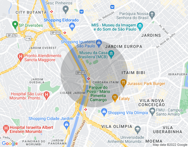 Imóvel no mapa