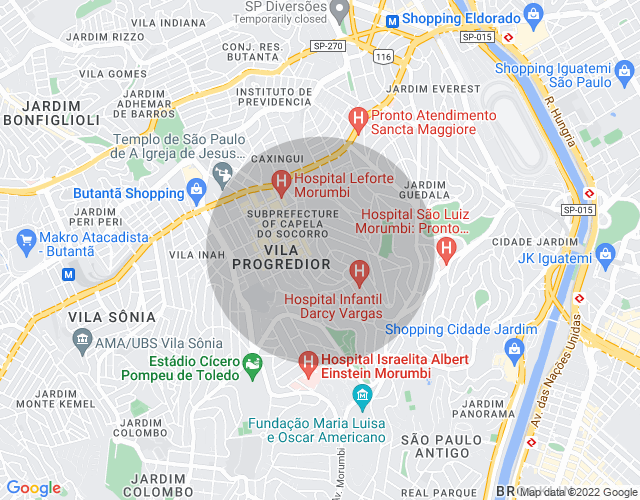 Imóvel no mapa