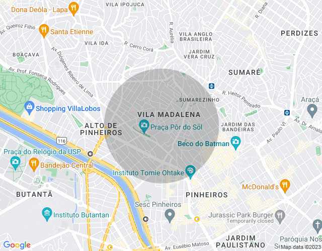 Imóvel no mapa