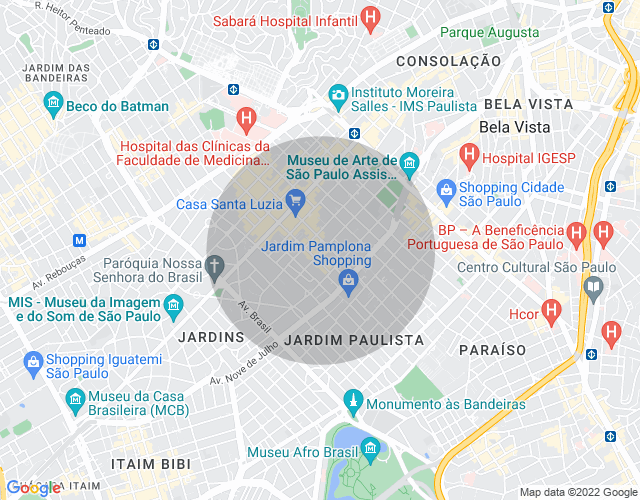 Imóvel no mapa