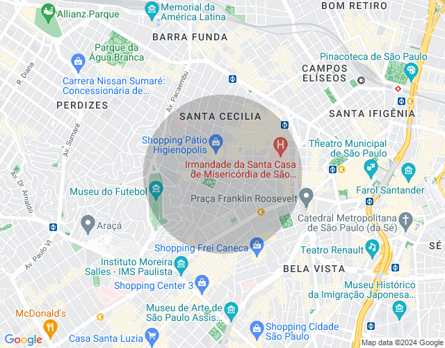 Imóvel no mapa