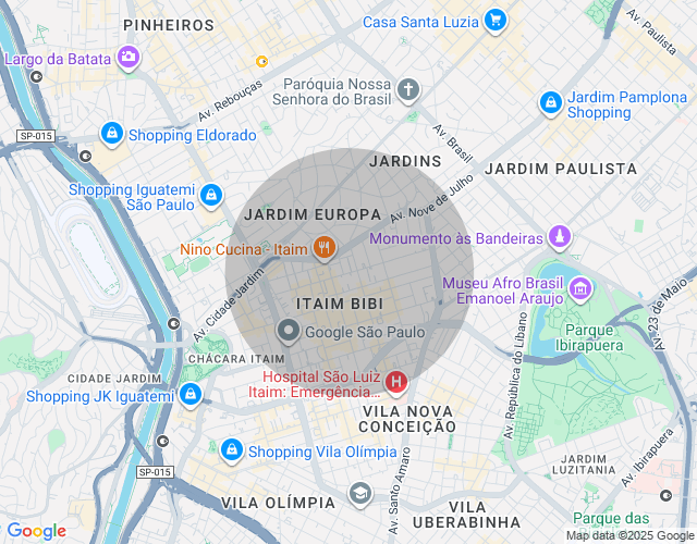 Imóvel no mapa