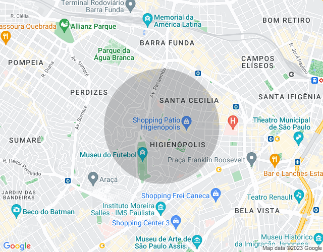 Imóvel no mapa