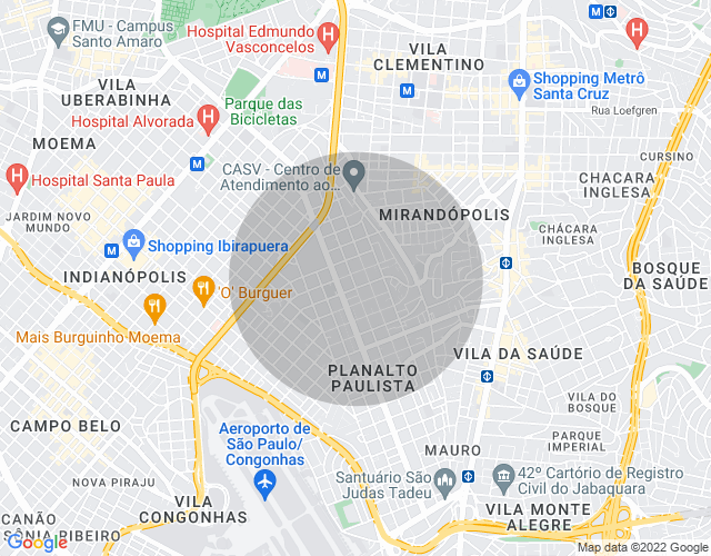 Imóvel no mapa