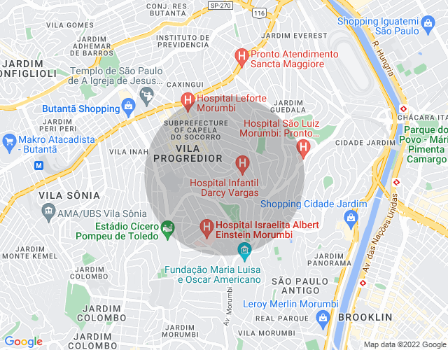 Imóvel no mapa