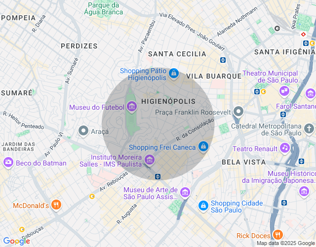 Imóvel no mapa