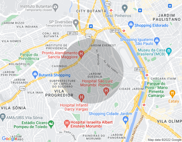 Imóvel no mapa