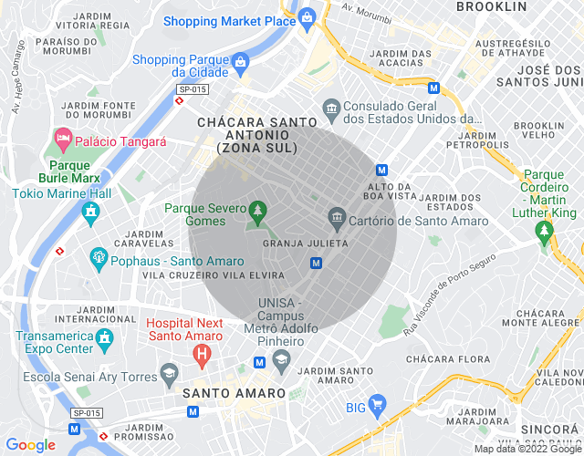 Imóvel no mapa