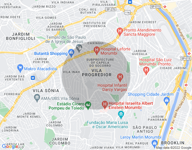 Imóvel no mapa