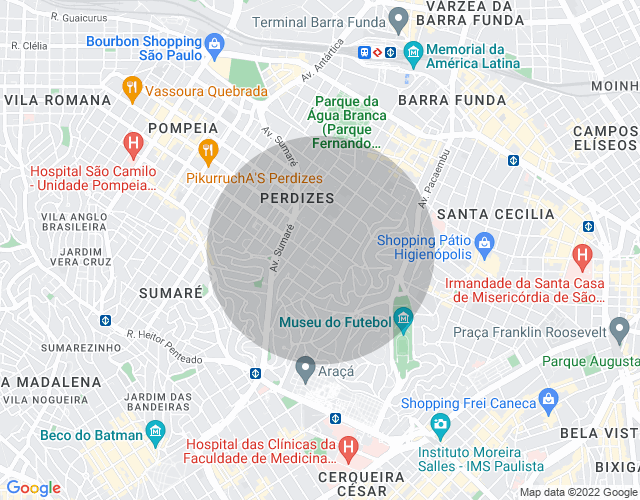 Imóvel no mapa