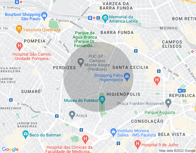 Imóvel no mapa