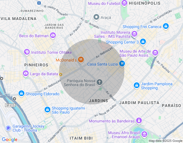 Imóvel no mapa