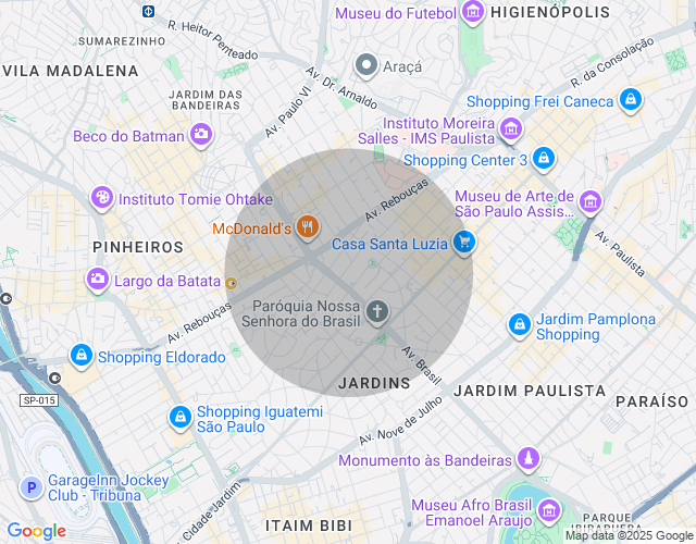 Imóvel no mapa