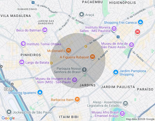 Imóvel no mapa