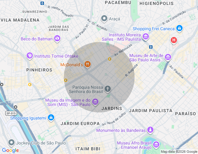 Imóvel no mapa