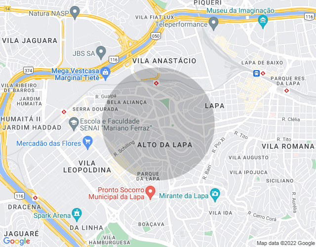 Imóvel no mapa