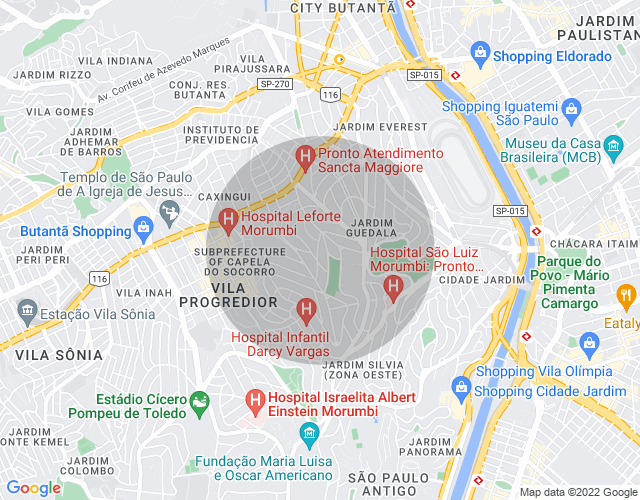 Imóvel no mapa