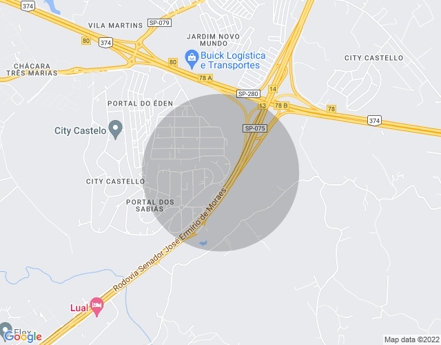 Imóvel no mapa