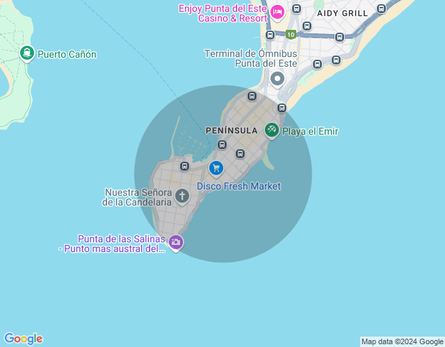 Imóvel no mapa