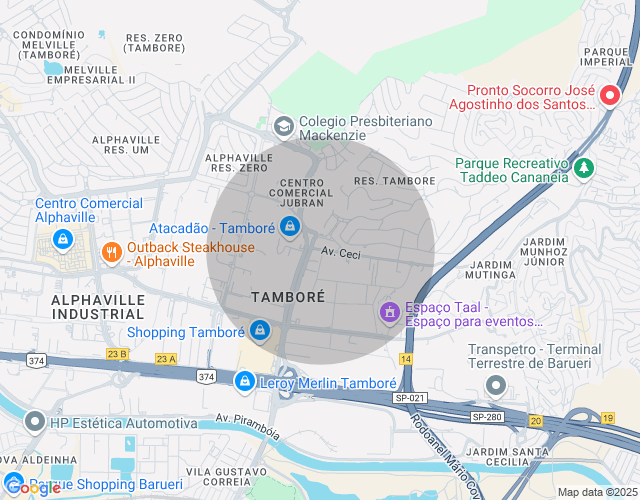 Imóvel no mapa