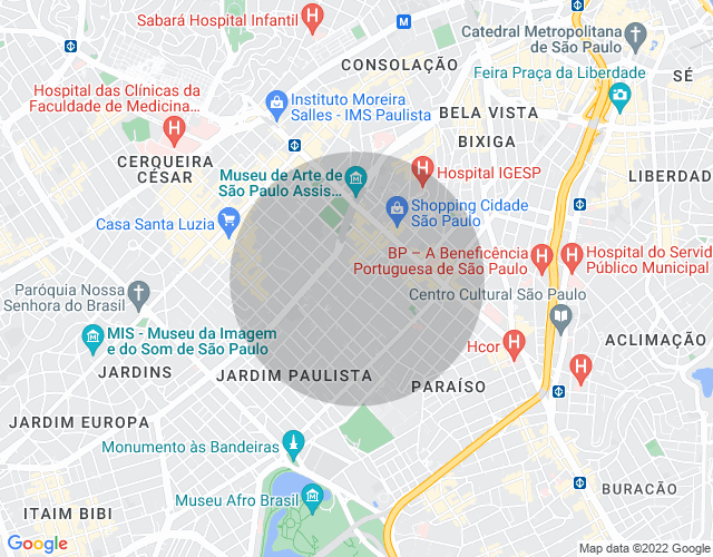 Imóvel no mapa