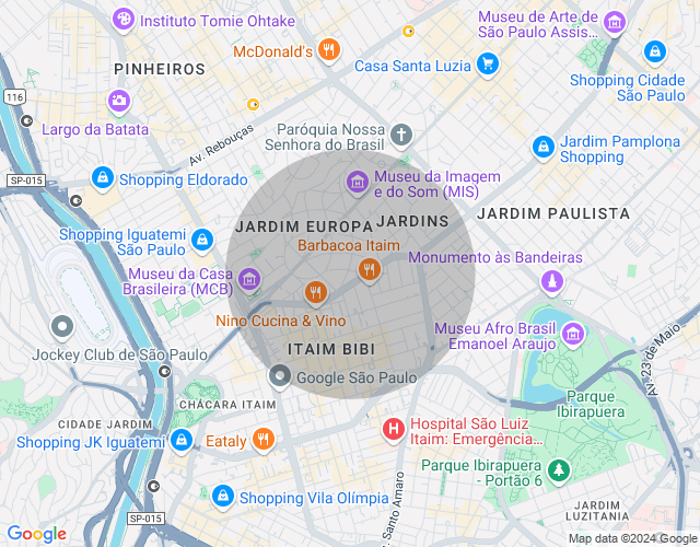Imóvel no mapa
