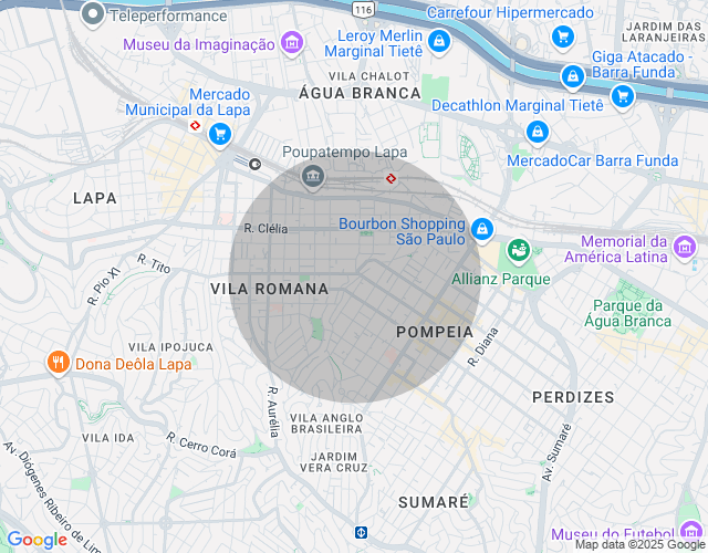 Imóvel no mapa