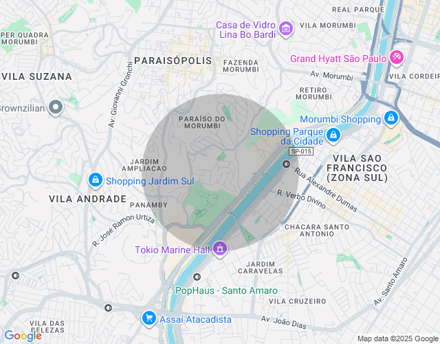 Imóvel no mapa