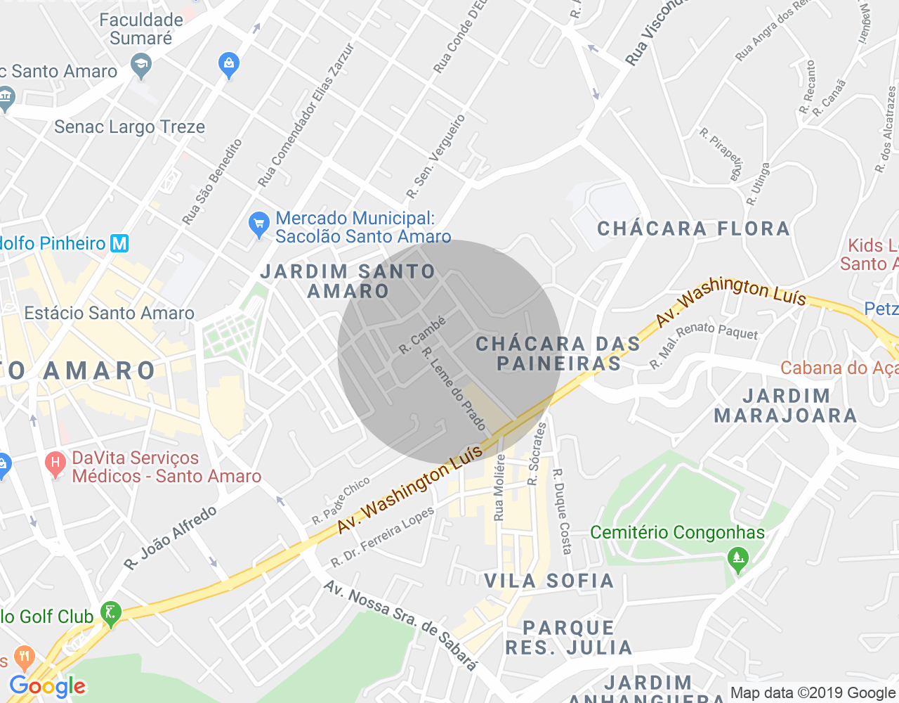 Imóvel no mapa