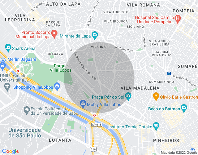 Imóvel no mapa