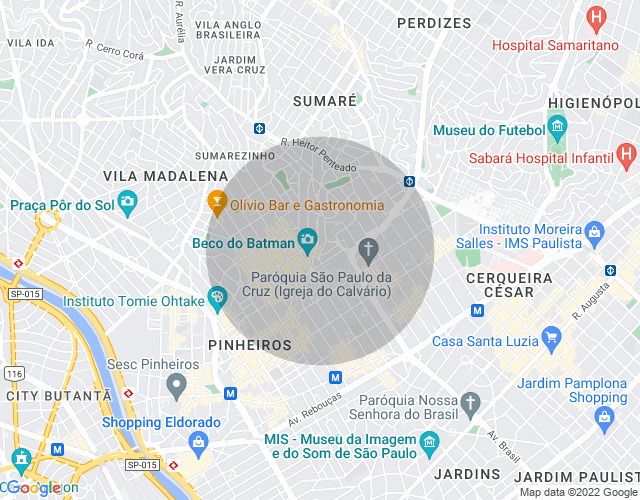 Imóvel no mapa