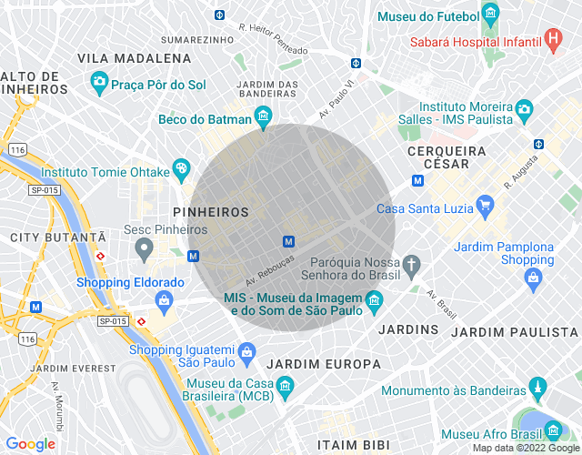 Imóvel no mapa
