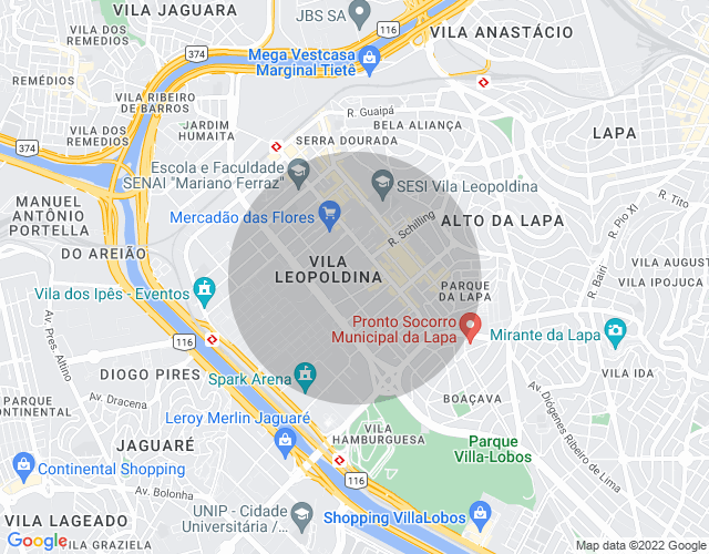 Imóvel no mapa