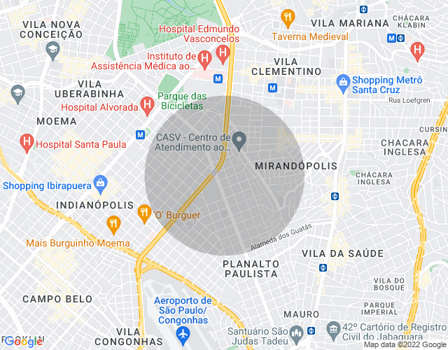 Imóvel no mapa