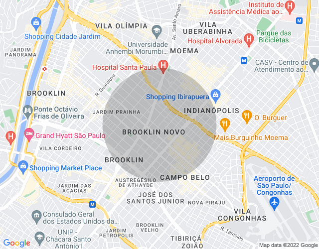 Imóvel no mapa