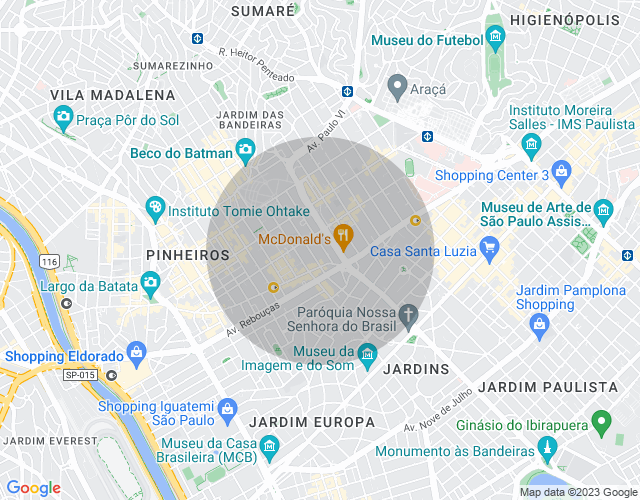 Imóvel no mapa