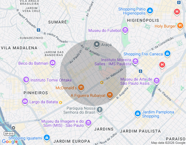 Imóvel no mapa